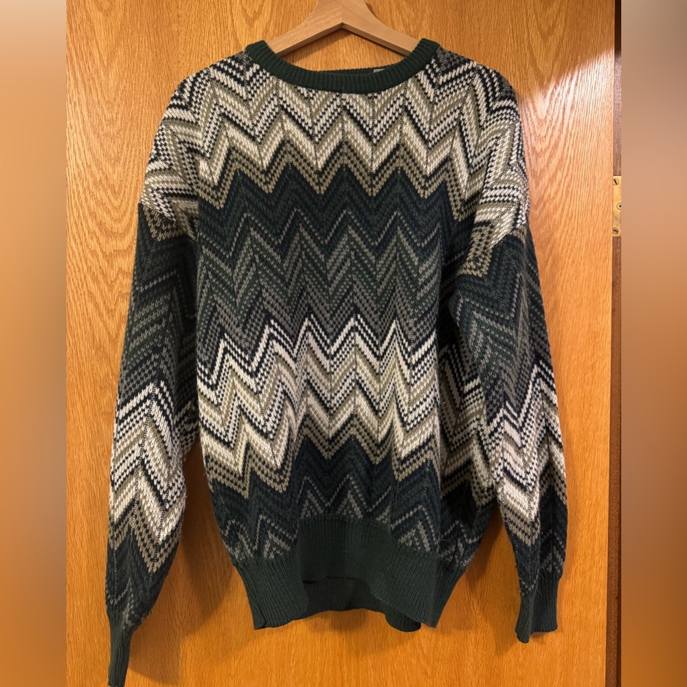 Vintage Chevron Knit Sweater